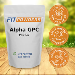 Alpha GPC package closeup shows premium labeling for trust