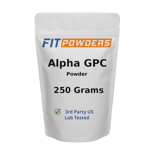 FitPowders Alpha GPC powder bottle for focused daily use