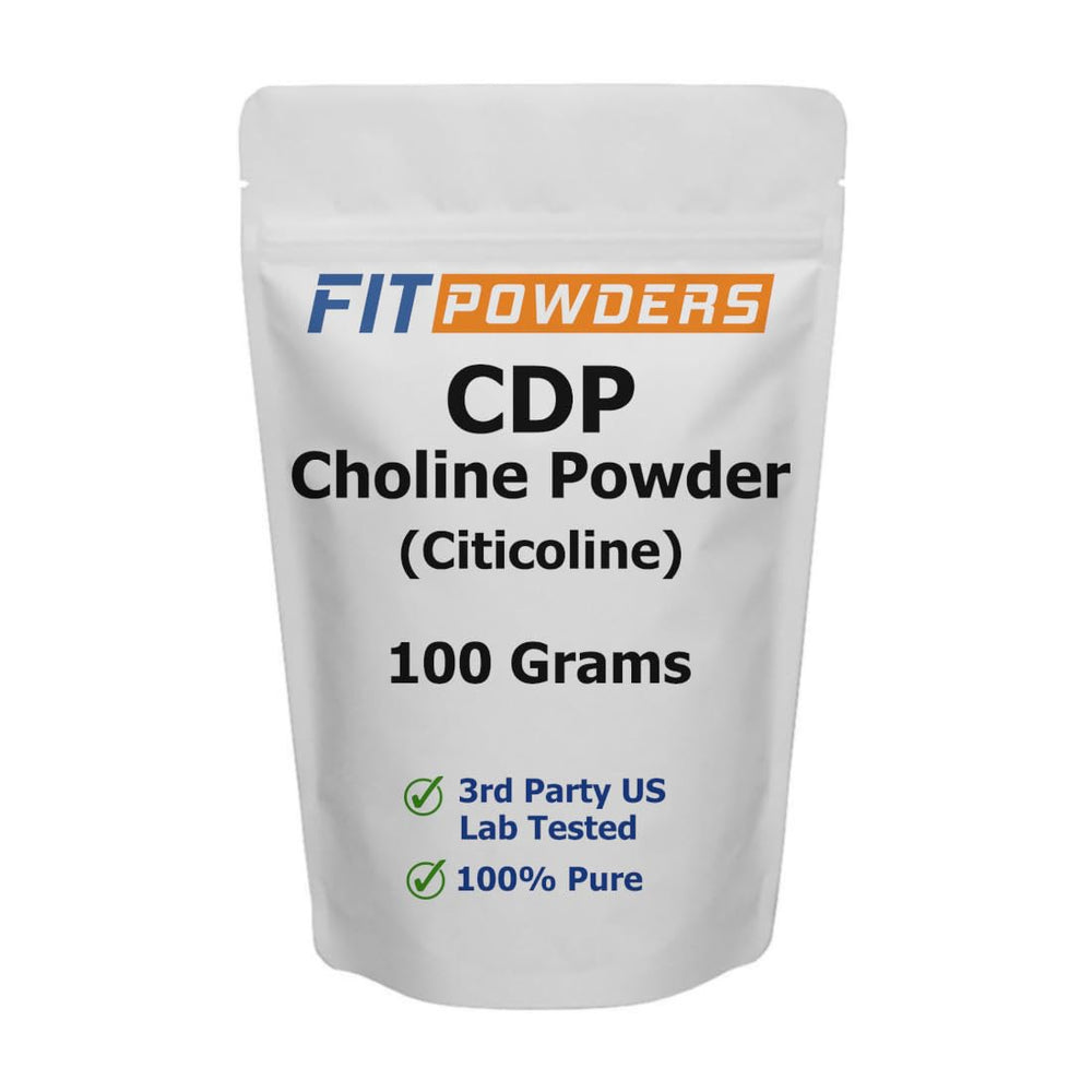 FitPowders Citicoline Powder with scoop for easy dosing and cognitive support.