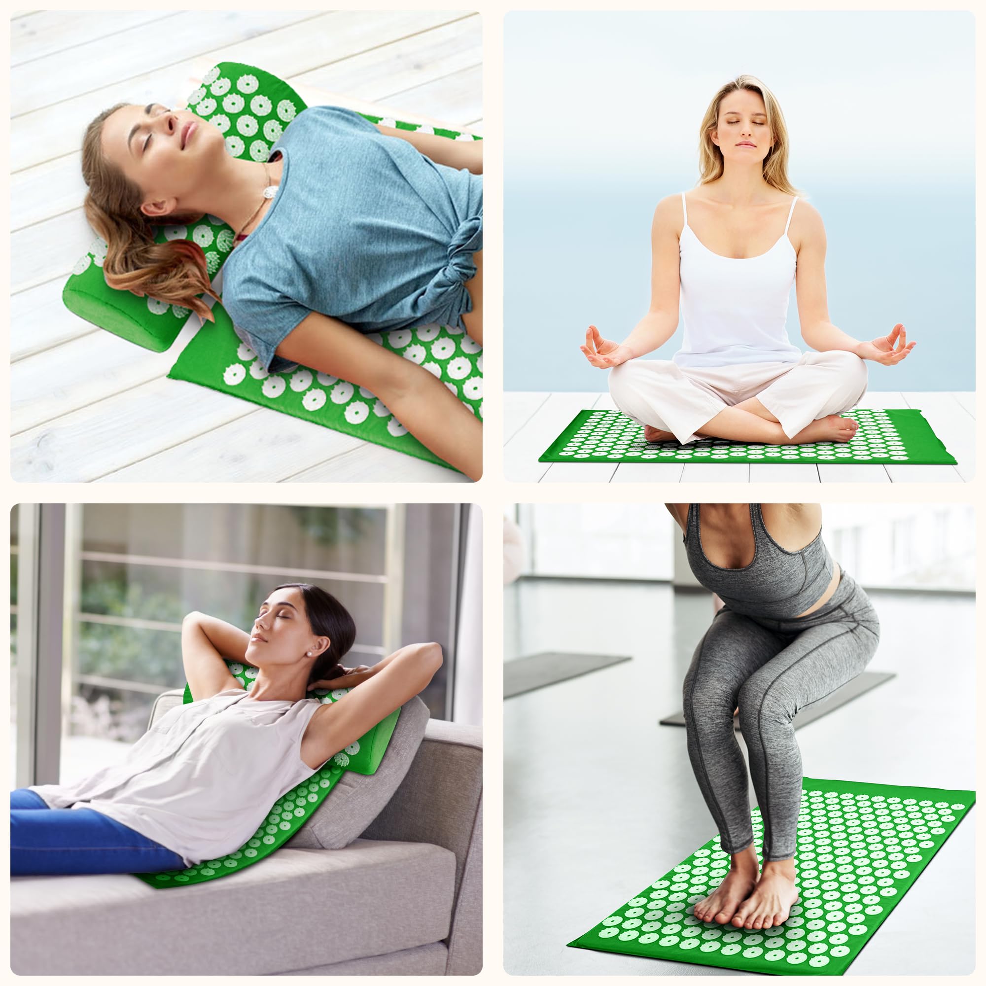 Fitvids acupressure mat compact design for travel and quick setup.