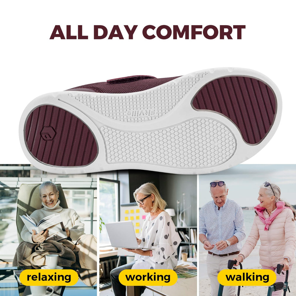 FitVille diabetic shoes slip-resistant sole for safer daily steps