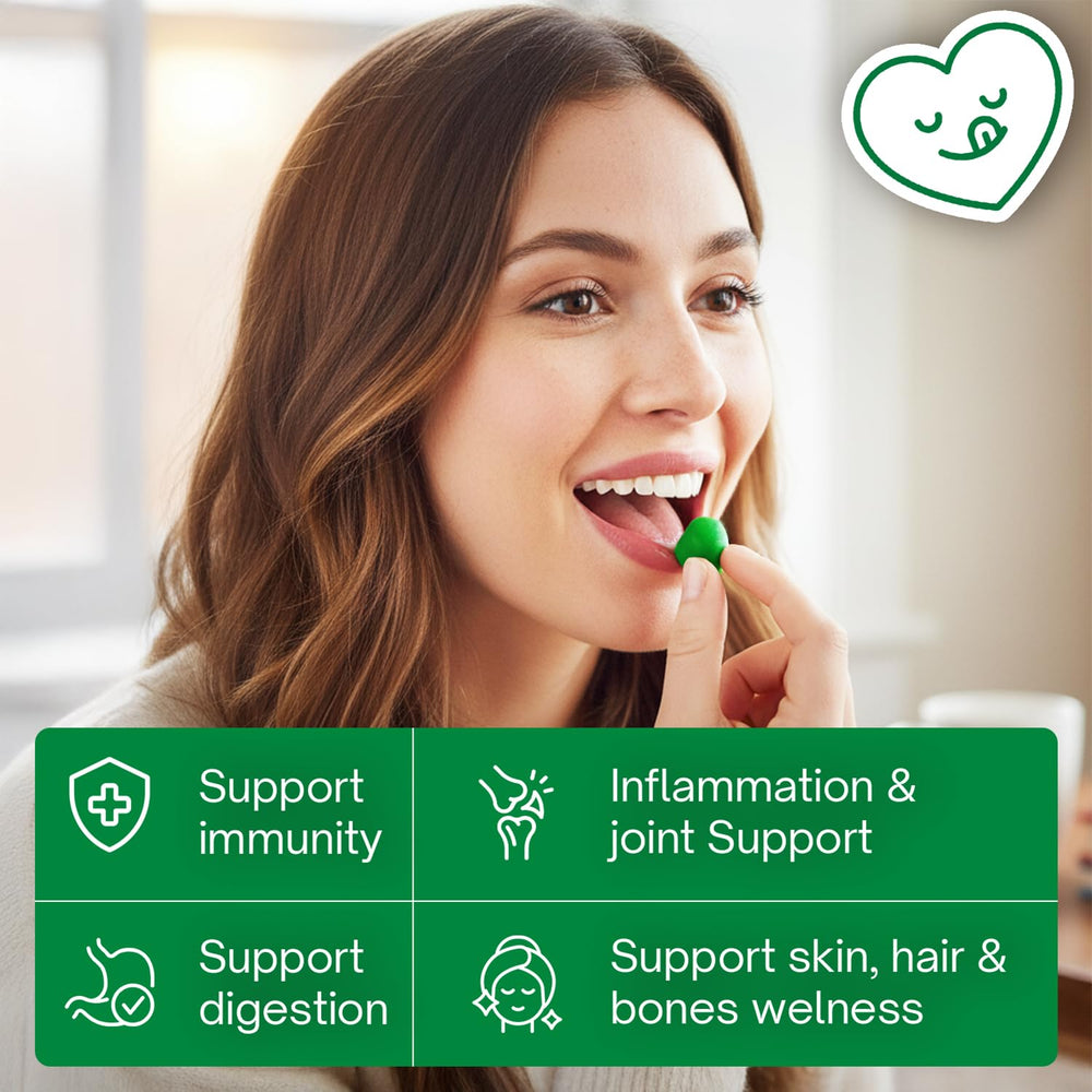 Plant-based pectin gummies by FitVitality with clean-label appeal.