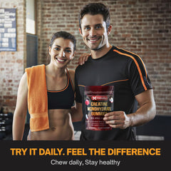 FitVitality gummies on a kitchen counter with fresh apples suggests flavorful daily supplementation.