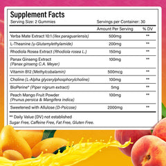 FitVitality Yerba Mate Gummies closeup reveals chewy texture and vibrant color for on-the-go snacking