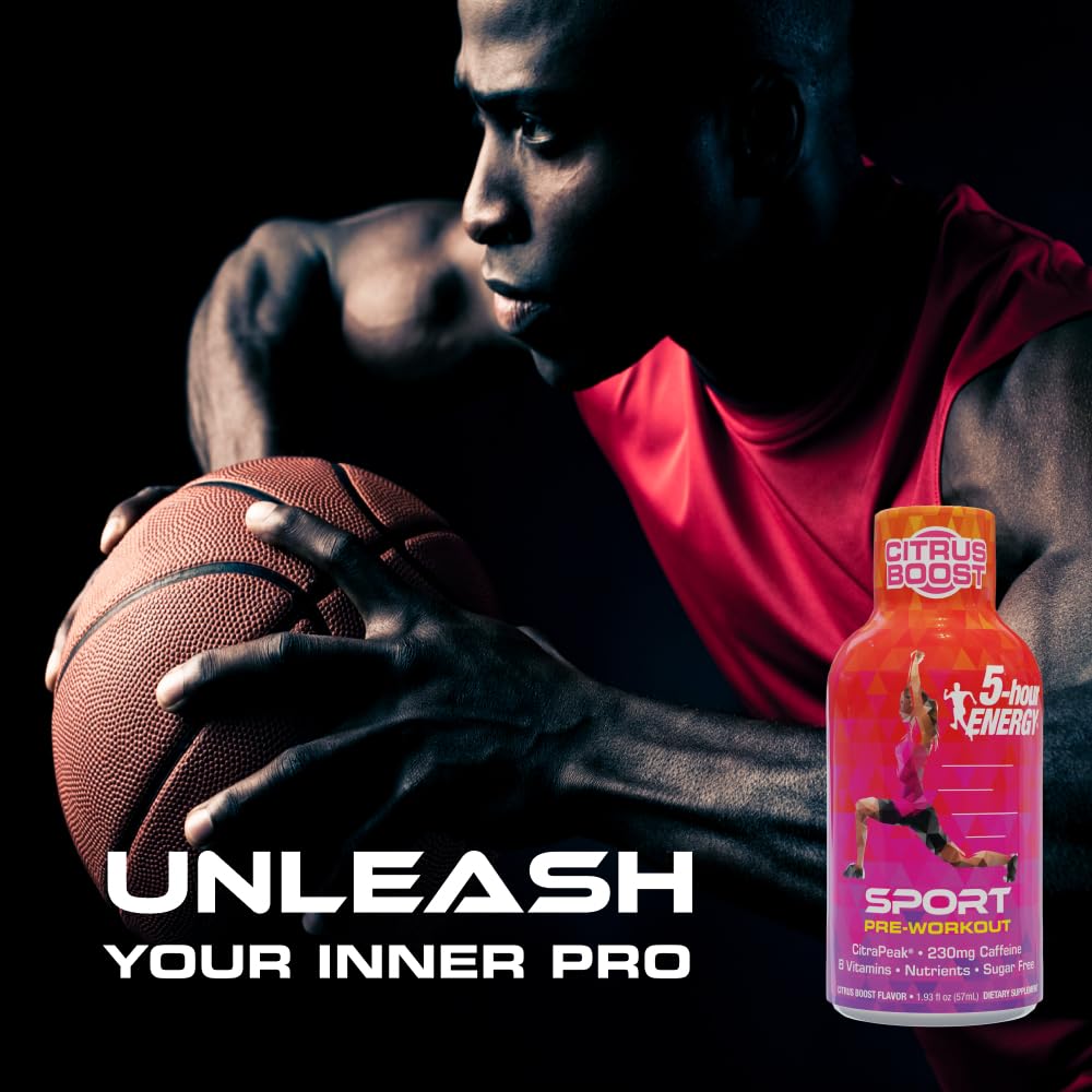 Five-Hour Energy Citrapeak bottle 1.93 fl oz for pre-workout energy.