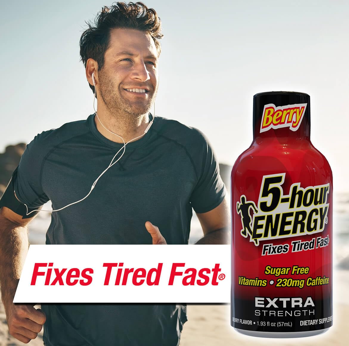 Pour reveals vibrant berry flavor and immediate energy lift.