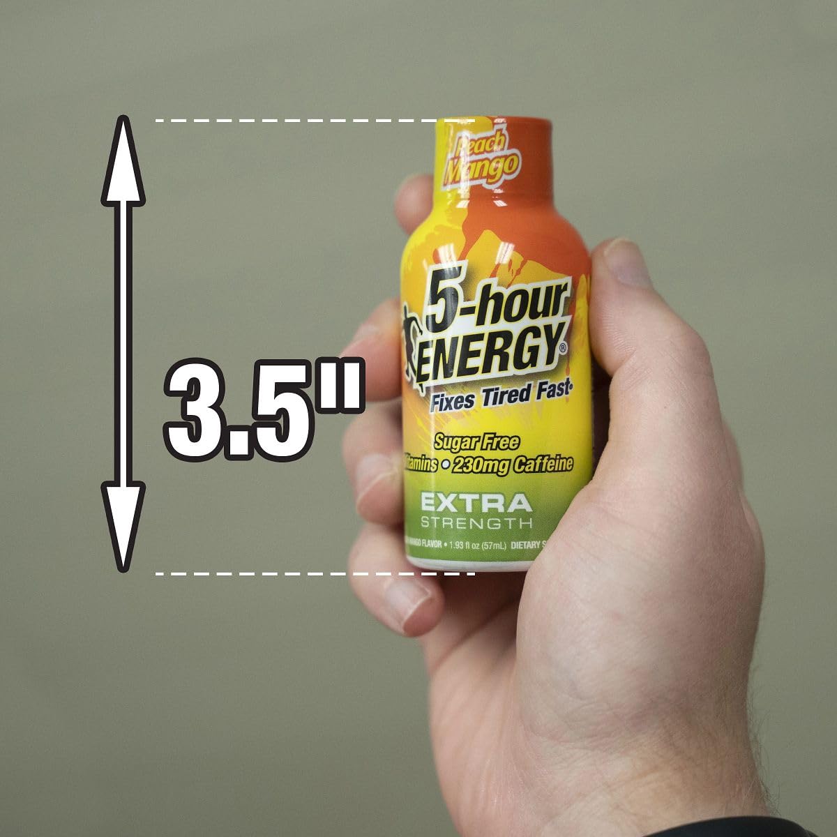 Five-hour Energy portable energy shot in a pocket for on-the-go use.