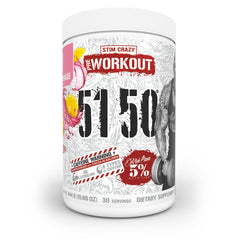 Five Percent Nutrition Rich Piana 5150 pink lemonade tub boosts energy for intense workouts.