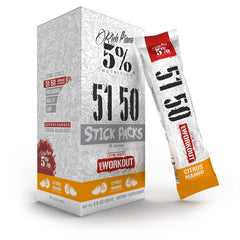 Single Rich Piana 5150 packet ready for a quick pre-workout serving.