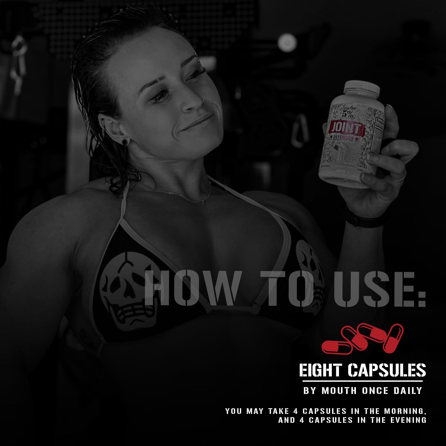 Serving scoop shot suggests simple daily intake for ongoing training sessions.