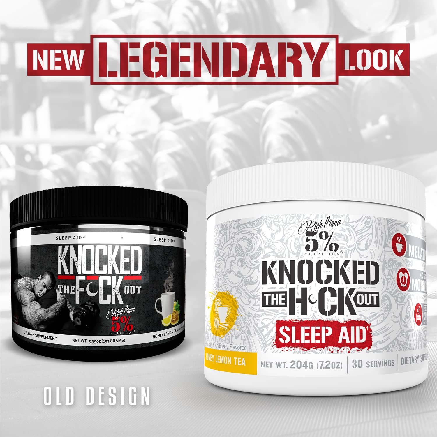 Rich Piana Knocked Out scoop pouring into a glass for restful sleep