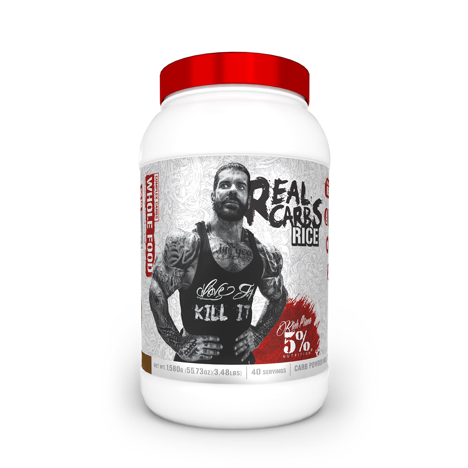 Five Percent Nutrition Real Carbs rice pour for lasting workout energy