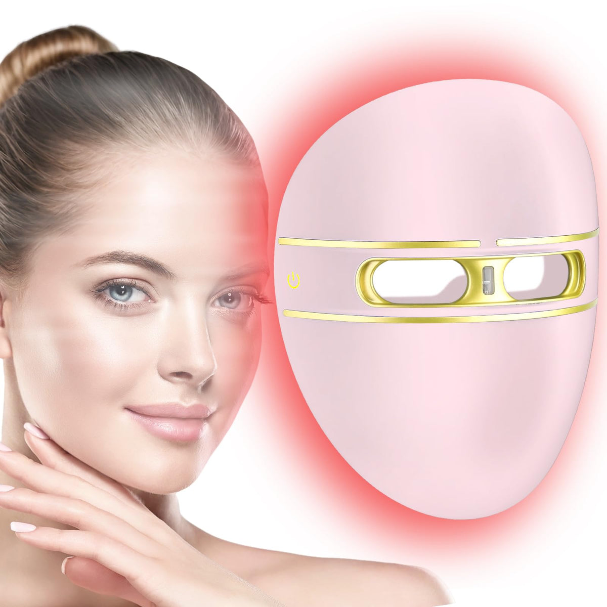 F FIWENE FSA LED mask full-face coverage for even light exposure