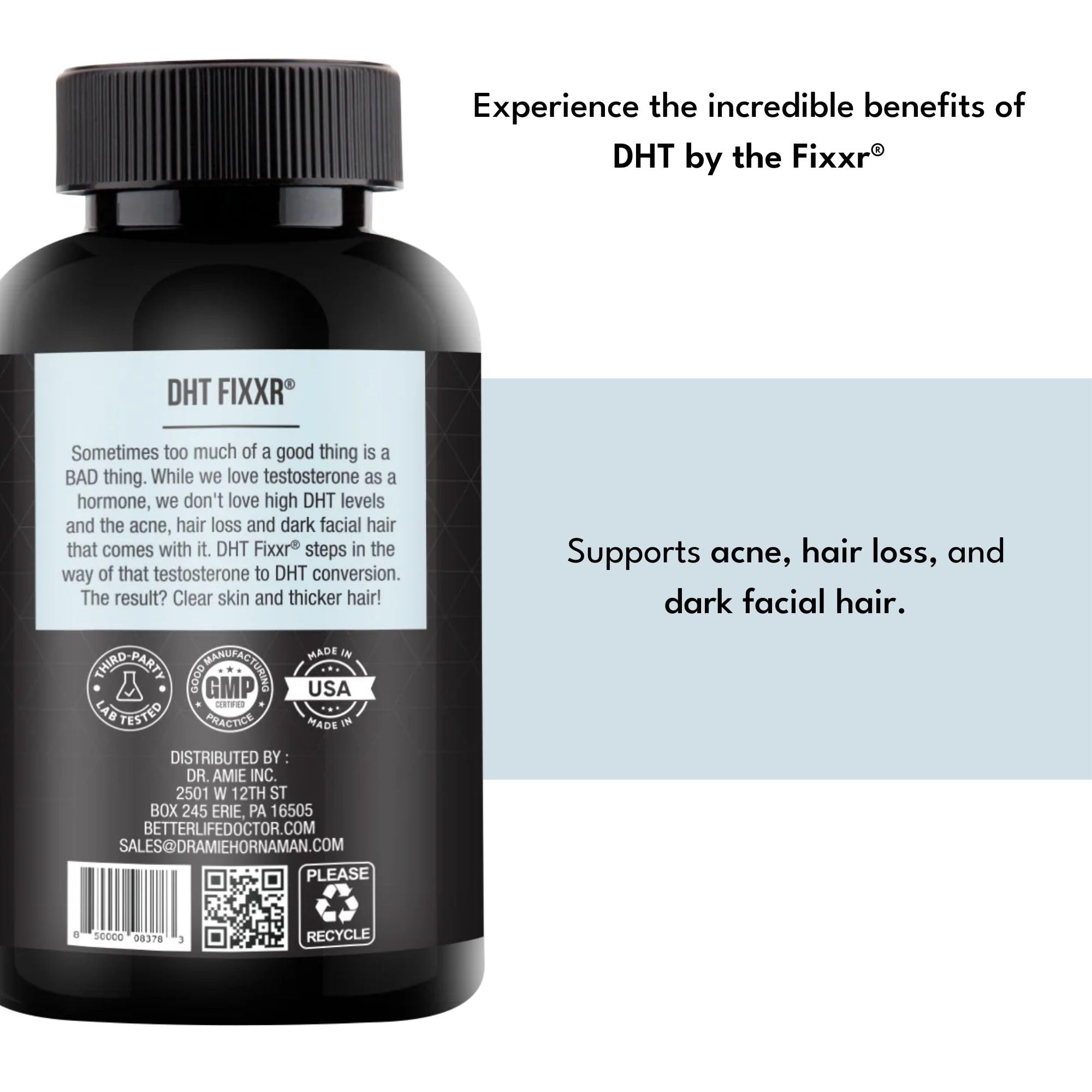 Fixxr DHT nettles herbal fusion photo emphasizes plant-based wellness components.