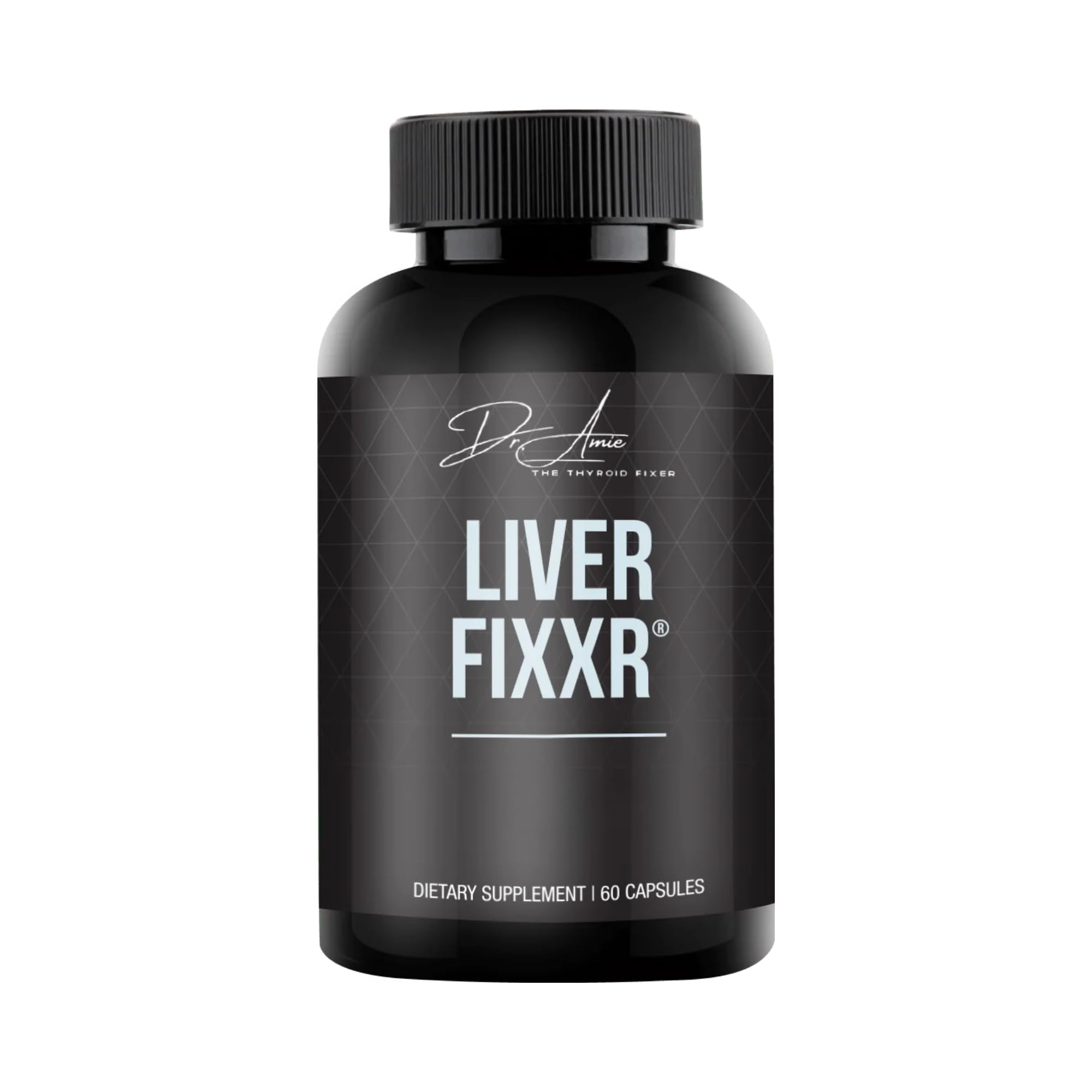 Fixxr Liver bottle front view showcasing label for daily liver support.