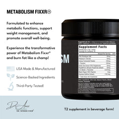 Fixxr metabolism capsules close-up showing easy daily intake