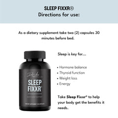 Fixxr Sleep Support manufactured in the USA with a clean, non-GMO formula