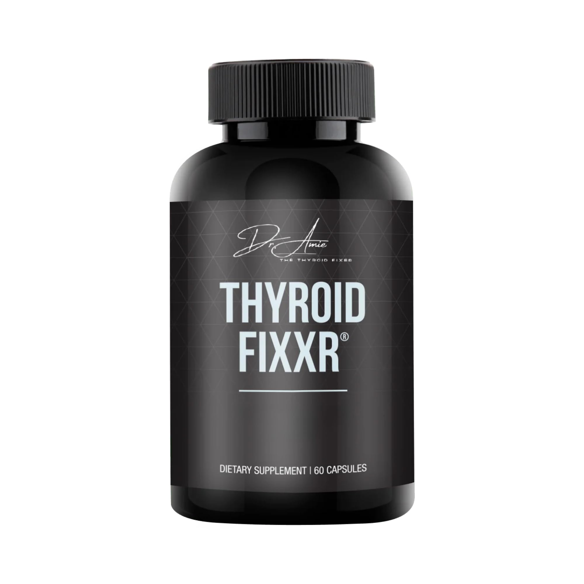 Fixxr Thyroid Support bottle front with 60 capsules for daily wellness.