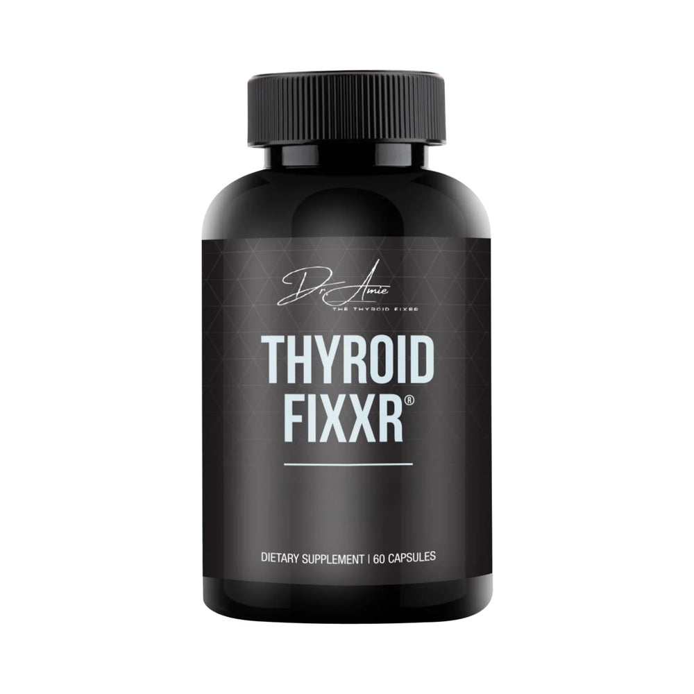 Fixxr Thyroid Support bottle front with 60 capsules for daily wellness.