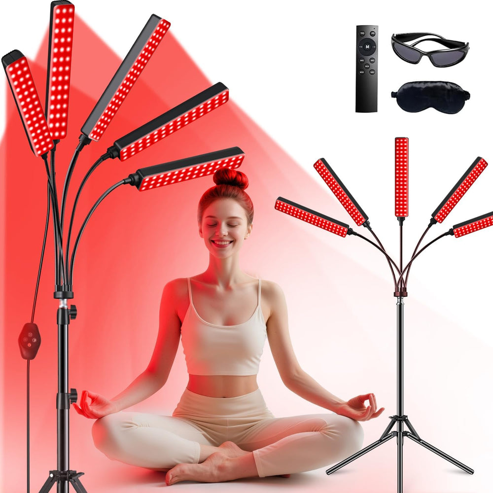 FlaoAito 5-head lamp with adjustable coverage for targeted light therapy.