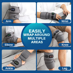 FlareMore ankle heated pad wrap targeting the ankle with cozy warmth