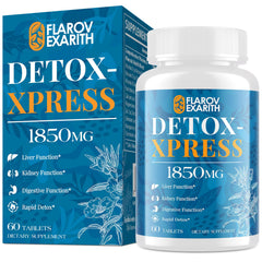Flarovexarith vegan-friendly formula icon emphasizing safe detox