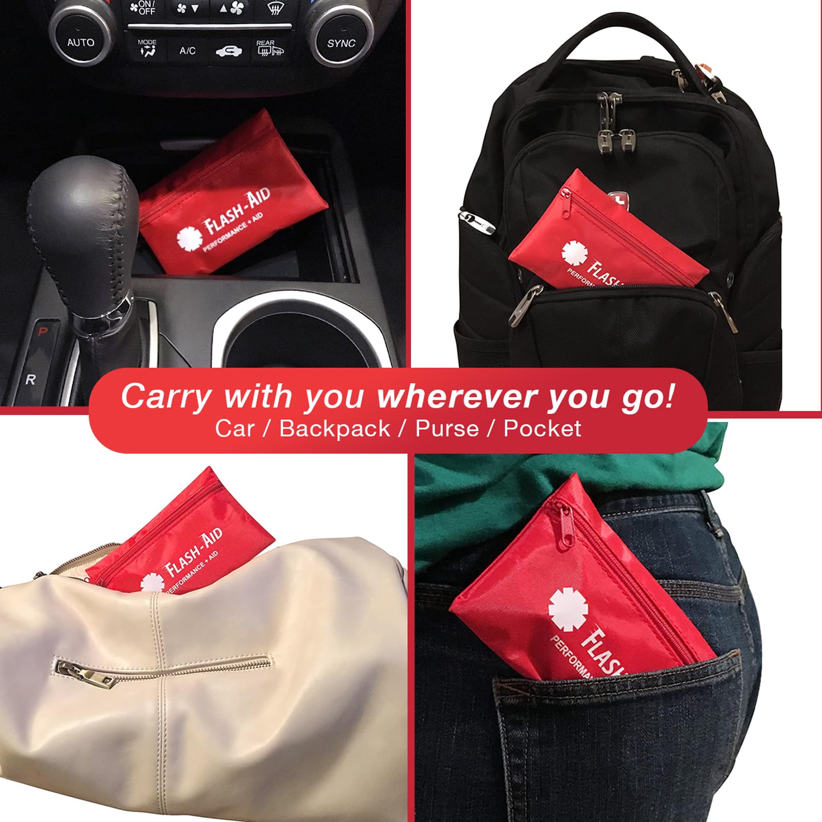 Ready for minor injuries and everyday mishaps with Flash-Aid Mini Kits.