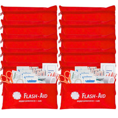 Flash-Aid Mini First Aid Kits 12-pack for bulk events and corporate gifts.
