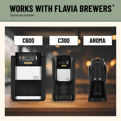 Freshpack pack-to-cup brewing process maintains pure taste in Flavia system