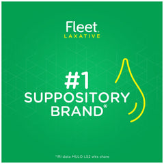 Fleet glycerin suppositories 24-count jar convenient at home.