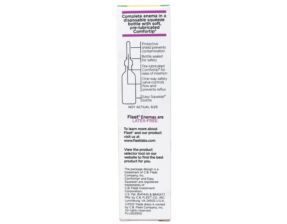 Fleet latex-free enema packaging supports sensitive users