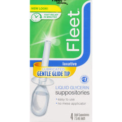 Fleet Liquid Glycerin Suppositories bottle enabling quick, gentle relief.