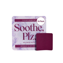 Fleur Marché Soothe Plz patch pack provides discreet, convenient relief during daily activities.