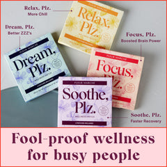 Fleur Marché Soothe Plz post-night-out use for relaxing, cooling comfort after social events.