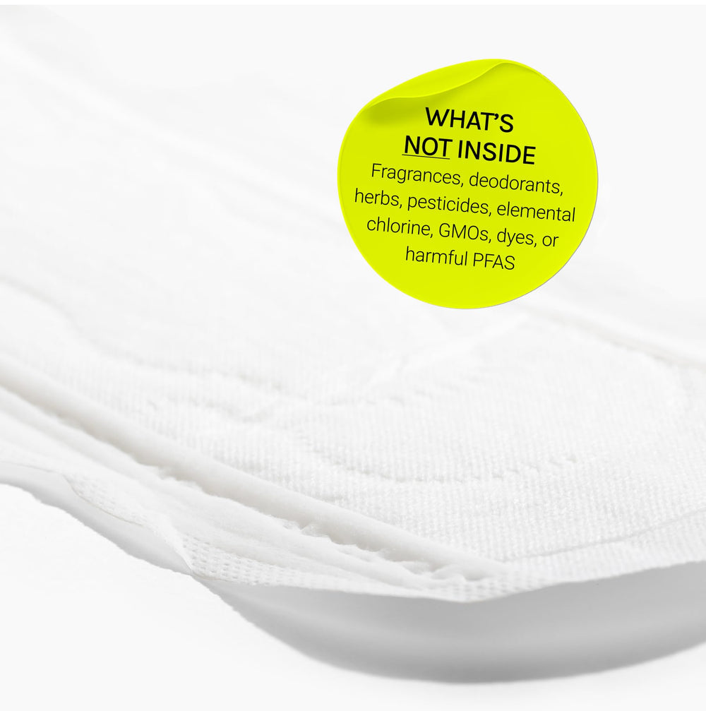 FLEX bundle in daily-use scene, discreet protection and leak defense.