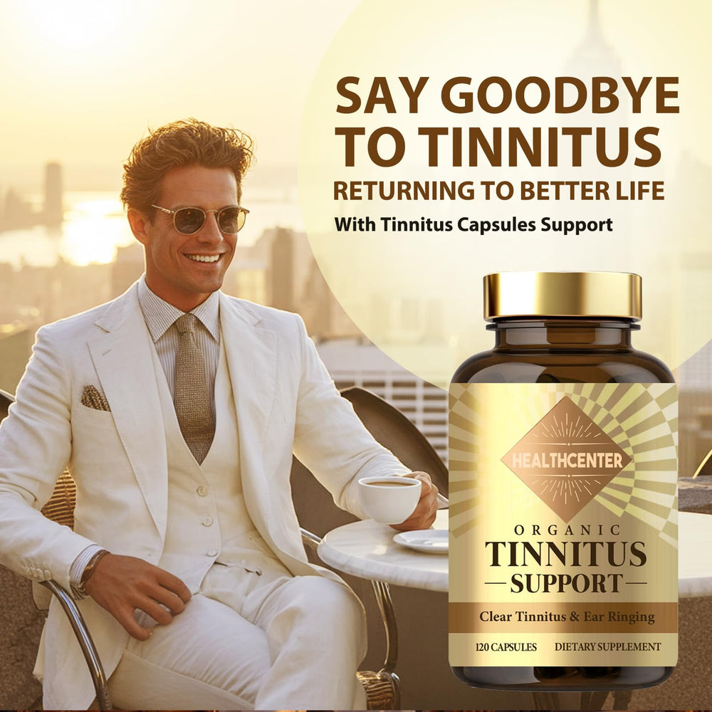 FlexBloom tinnitus relief capsules close-up highlighting easy daily dosage.