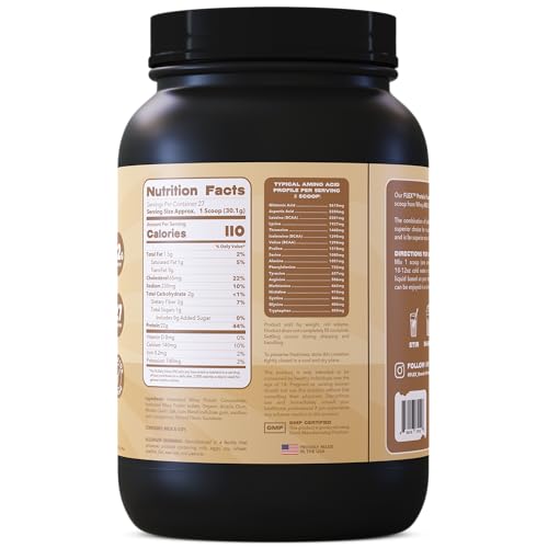 Flexible Dieting Lifestyle protein shake in glass ready for quick breakfast or snack.