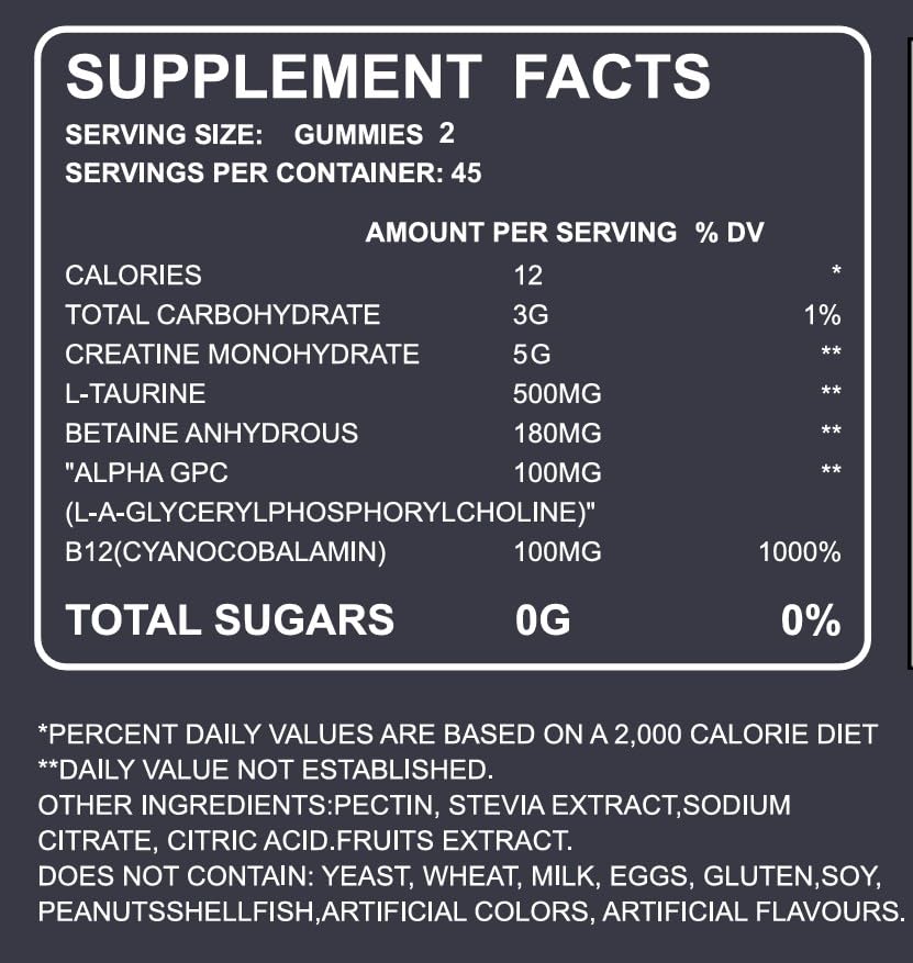 Blueberry-chews bottle of FlexPrime Creatine Gummies on shelf
