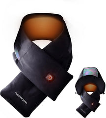 FlexWARM heated scarf back heat area provides targeted neck warmth on chilly days.