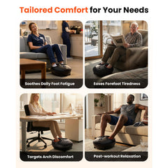 FLIGE Shiatsu Foot Massager with compact design for easy storage.