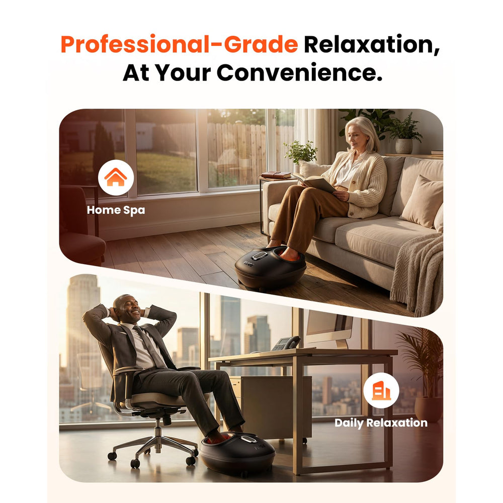 FLIGE Shiatsu Foot Massager promotes post-work recovery after long shifts.