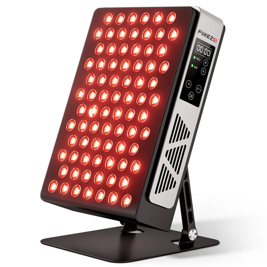 FliKEZE red light panel with 78 LEDs, front view for even skin exposure.