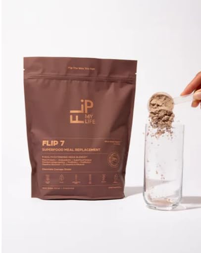 Flip My Life Flip 7 shake mixed with water for a quick meal replacement