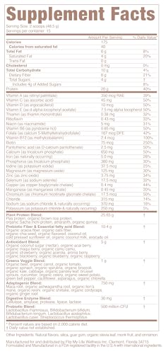Flip My Life Flip 7 vanilla label closeup, showcasing premium ingredients and 20g protein.