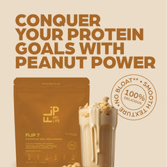 Nutrition label of Flip My Life Flip 7 Peanut Butter Power showing 85 nutrients