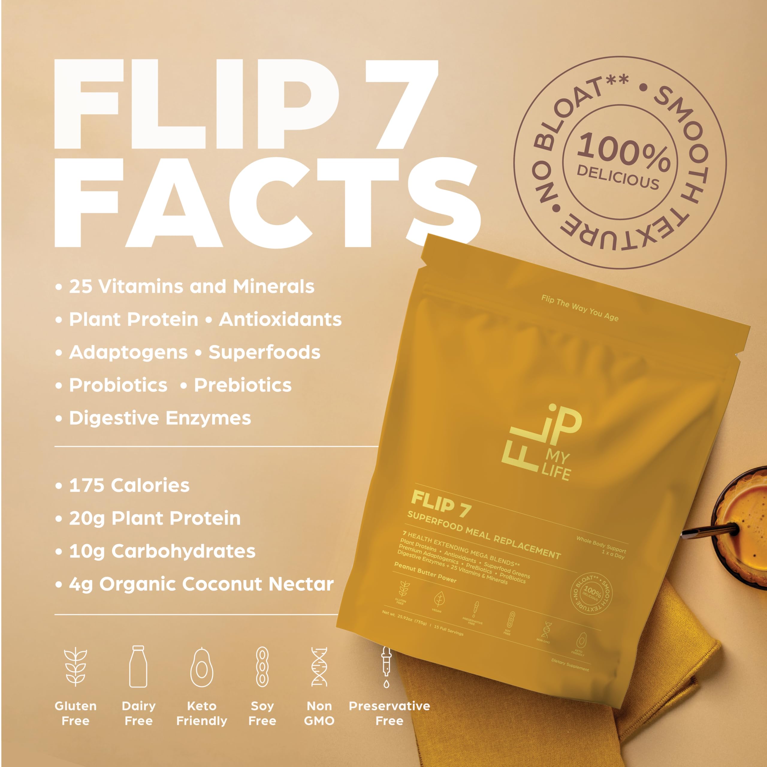 Recovery scene with Flip My Life Flip 7 Peanut Butter Power after a workout
