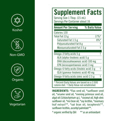 Flora UdoOil DHA-algae source showing vegan omega-3 origin