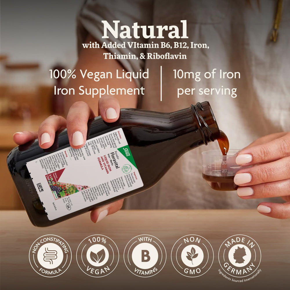 Close-up of Floravital liquid showing rich texture for everyday wellness