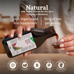 Floravital serving spoon with liquid iron for easy dosing