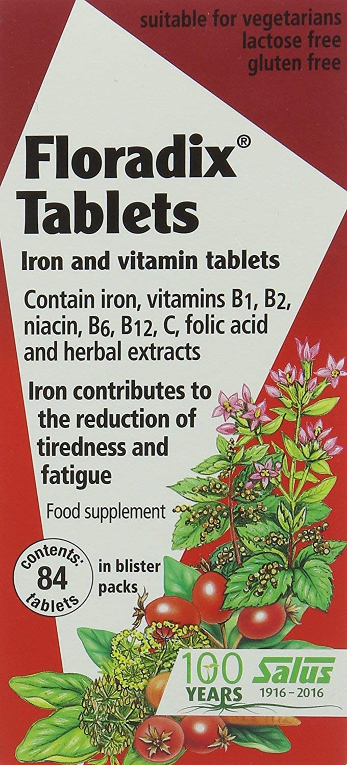 Floradix Iron 2-pack bundle, 84-count units for easy daily supplementation